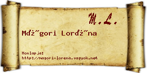 Mágori Loréna névjegykártya